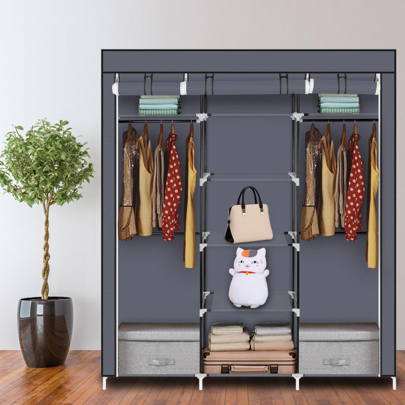Rebrilliant Sowell 17.72" W Portable Clothes Closet & Reviews Wayfair